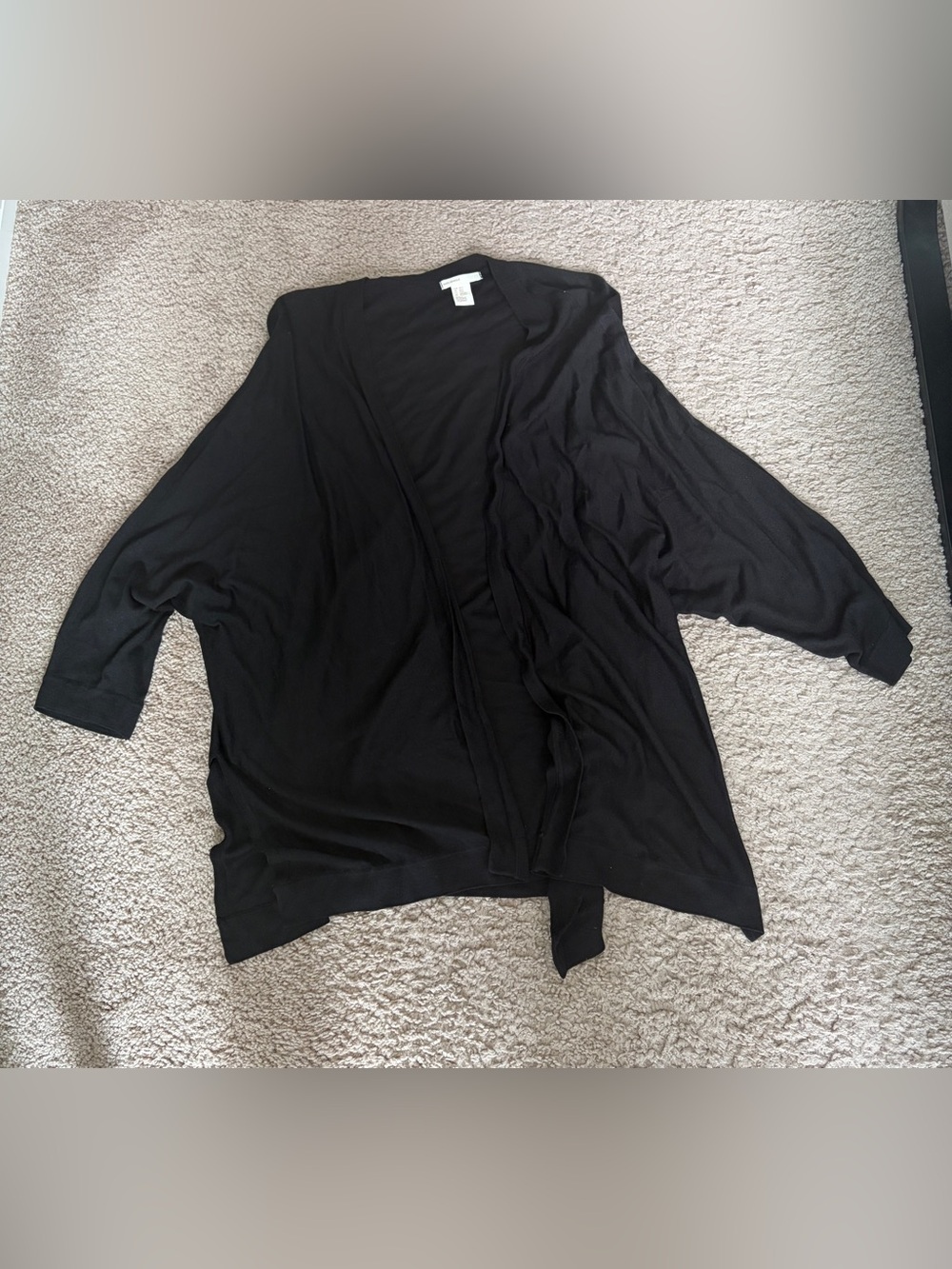 H&M Black Open-Front Women's Cardigan